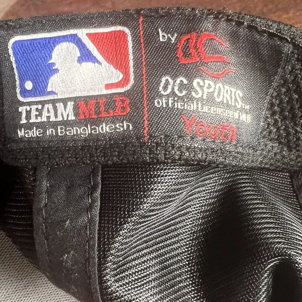 OC Sports Boy's Strapback Hat‎ Black Embroidered San Francisco Giants Logo Youth